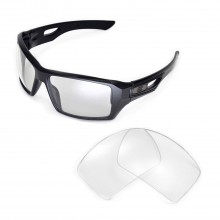 Walleva Clear Non-Polarized Replacement Lenses for Oakley Eyepatch 2 (OO9136 Series) Sunglasses